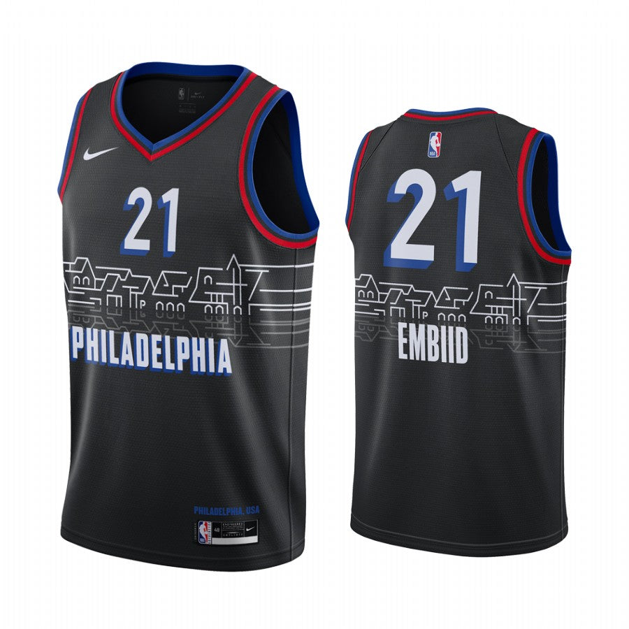 Joel Embiid Philadelphia 76ers City Edition Dres